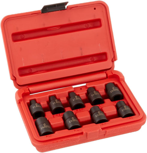 Sunex International 3670SE 9 Pc. External Torx Socket Set - E5 thru E16...