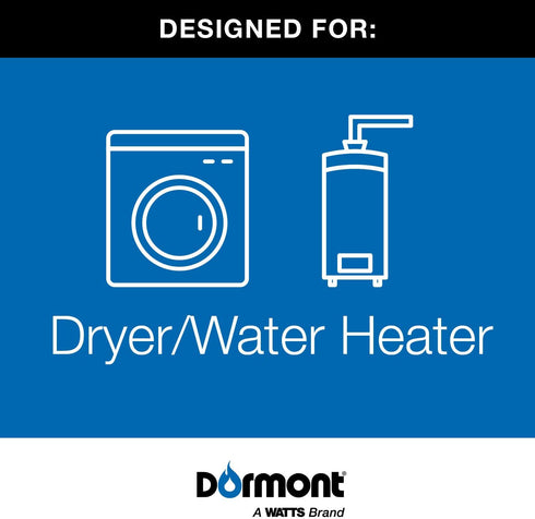 Dormont Safety-Shield 20C-S0314-48B Coated Stainless Steel Standard Gas Appliance Connector 1/2 Inch Outer Diameter 3/8 Inch Inner Diameter, 2 x 1...