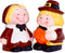 Holiday Salt and Pepper Shakers, Pilgrim Couple Holiday Ceramic Set, Holiday Decor, Barclay’s Buys...