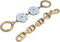 Nalefow Women Purse Strap Extender Bag Extender Chain Exquisite Bag Charms Pearl Flowers Purse Strap Chain Purse Accessories for DIY Shoulder Bag ...