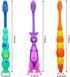 12 Pieces Toddler Toothbrush Bulk Kids Toothbrush Pack Manual Baby Toothbrushes with Covers Suction Cup Toothbrush Lovely Soft Bristle Animal Toot...