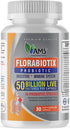 America Medic & Science Florabiotix Probiotic (30 Capsules) | Dietary Supplement for Men and Women| 50 Billion Live Cultures | 10 Probiotic Strain...