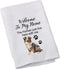 Australian Shepherd Lovers New Home Gift Welcome to My Home Kitchen Towel Australian Shepherd Owner Gift (Australian Shepherd-W)...