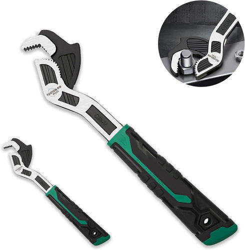 2PC Adjustable Wrench,Auto Size Adjusting Wrench,0.6"-1.38"(7-35MM) Self-Adjusting Quick Wrench,Multi-Size Spring Adjustable Wrench,Auto Size Rapi...