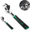 2PC Adjustable Wrench,Auto Size Adjusting Wrench,0.6"-1.38"(7-35MM) Self-Adjusting Quick Wrench,Multi-Size Spring Adjustable Wrench,Auto Size Rapi...