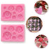 Silicone Rose Mold Non-stick BPA-free baking candy Silicone Jelly pudding Candy Mold Baking appliance Set Ice Cube tray Chocolate candy mold Kit W...