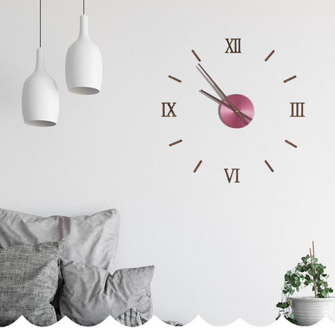 3 sets Clock Hands and Numerals, CNYMANY Walnut Wood DIY Digital Clock Numbers Wall Clock Hands Replacement Parts, Clock Movement Mechanism Kit Cl...