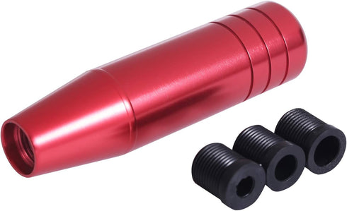 Metal Alloy Weighted Gear Stick Long Shift Handle Extension Shifter Knob Fit Most Manual Automatic Car Truck SUV Vehicle (Red)...