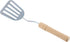 Stainless Steel Slotted Spatula - Kitchen Metal Turner for Cooking with Wooden Handle...