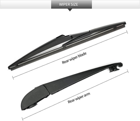 Replacement for Hyundai Tucson 2016 2017 2018 2019 2020 2021 Rear Windshield Wiper Blade and Arm Assembly-Car Back window wiper Arm Blade Complete...