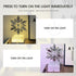 -Wind Spinner Snowflake Bedroom Lamps 16 Color Variations and Remote Control. Stepless dimmable Bedside Small Desk lamp?Suitable for Birthday and ...