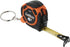 Crescent Lufkin 1/2" x 6' Mini Hi-Viz® Orange Yellow Clad Keychain Tape Measure - Counter Display - CS8506 , Black...