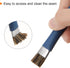 Double-Head Phone Motherboard IC Cleaning Brush 12x15mm Bristles Hair Anti-Static ESD Brush Cleaner for Computer Phone, Orange + Blue......