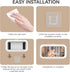 Shower Phone Holder Waterproof, 480° Rotating Adjustable Shower Phone Holder, Fog-Proof Wall Phone Holder Mount, Phone Holder for Shower with HD T...
