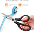 Scissors 8" Multipurpose Right/Left Handed Titanium Coated Sturdy Sharp Scissors for Office Home School Students...