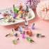 Cheriswelry 100pcs Glass Bottle Pendants Resin Fruit Juice Charms Colourful Drink Cup Milk Tea Dangle Pendants with Loop Hang Ornament Decoration ...