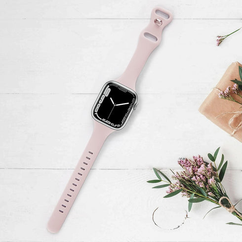 ORIbox Compatible with Apple Watch Bands 45mm 44mm 42mm, Soft Silicone Sports Wristband for iWatch Series SE 8 7 6 5 4 3 2 1 for Women Men...