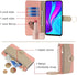 Asuwish Phone Case for Xiaomi Redmi 10A/9C Wallet Cover with Tempered Glass Screen Protector and Mirror PU Leather Flip Cover Ring Card Holder Cro...