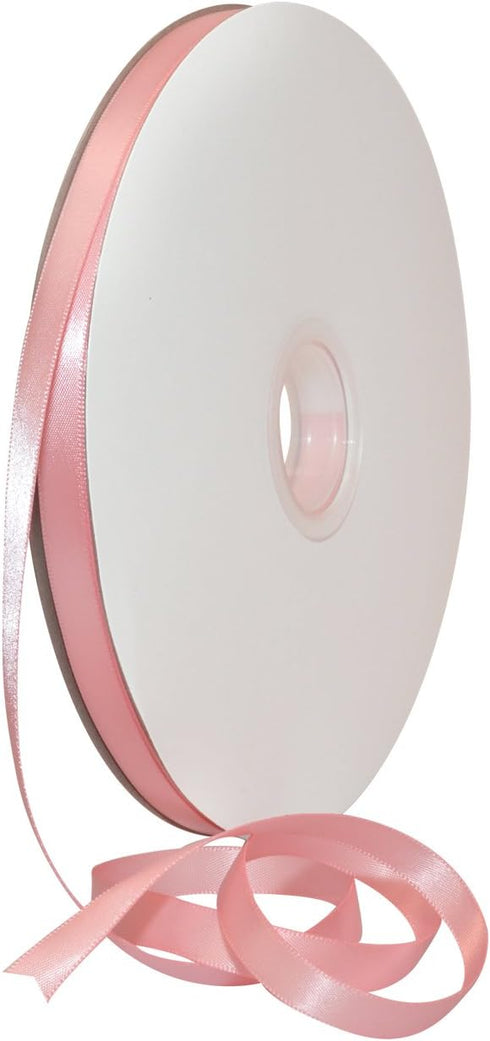 Morex Ribbon Double Face Satin Ribbon 3/8" X 100 YD Pink Ribbon for Gift Wrapping, Birthday Gift Cards, Satin Dress for Women, Silk Ribbons for Cr...