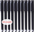 Black Gel Ink Rollerball Pens 1.0mm Gel Pens 2-in-1 stylus Pens 1.0mm Medium Point Pen for Office, Black gel ink(18 Pack-Black)...