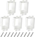 5PCS BE1-2 Electrical Outlet Box Extenders, 1 Gang Electric Box Extender with 10PCS Screws, Power Outlet Accessories (White)...