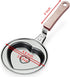YIKANGHENG Mini Frying Pan, 4.8 Inch Heart Shape Iron Egg and Omelet Pan with Nonstick Coating for Kitchen and Outdoor of Fried Eggs, Cakes and Br...