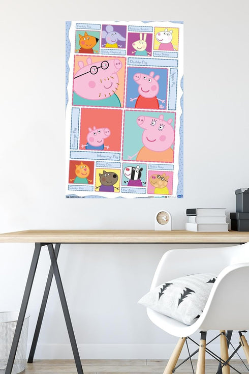 Trends International Peppa Pig Grid Wall Poster 22.375" x 34"...