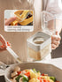 Condiment Jar Spice Container, Sugar and salt container set?Glass Seasoning Box with Spoon Dustproof Lid and Handle,for Kitchen, Counter,Food Stor...