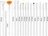 30 Pcs Cake Painting Brushes,Baking Brushes for Decorating Fondant Sugar DIY Tools Set Food Paint Brushes Cake Decorating Brushes Tools?Set of 2?...