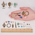 SUNNYCLUE 1 Box DIY 8 Pairs Chandelier Gemstone Earrings Making Starter Kit Feather Charm Leaf Charms for Jewelry Making Earring Connector Charm F...