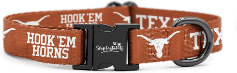 Texas Longhorns Collars and Leashes | Officially Licensed | Fits All Pets! (Small Collar)...
