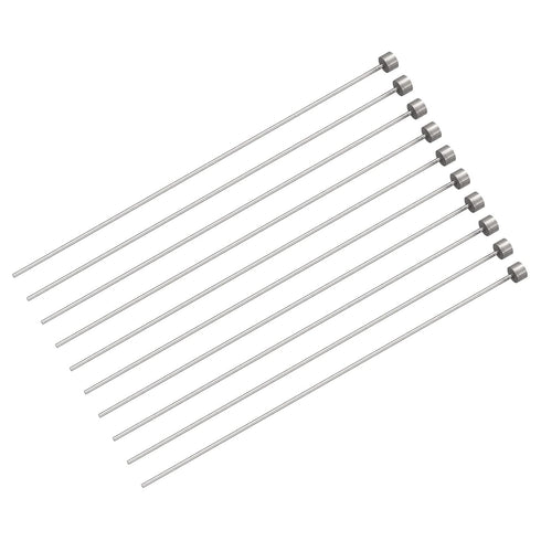 uxcell Straight Ejector Pins, 1.5mm (1/16") Dia. 65Mn Steel Round Tip Punch 150mm (6") Long for Mechanical Maintenance 10Pcs...