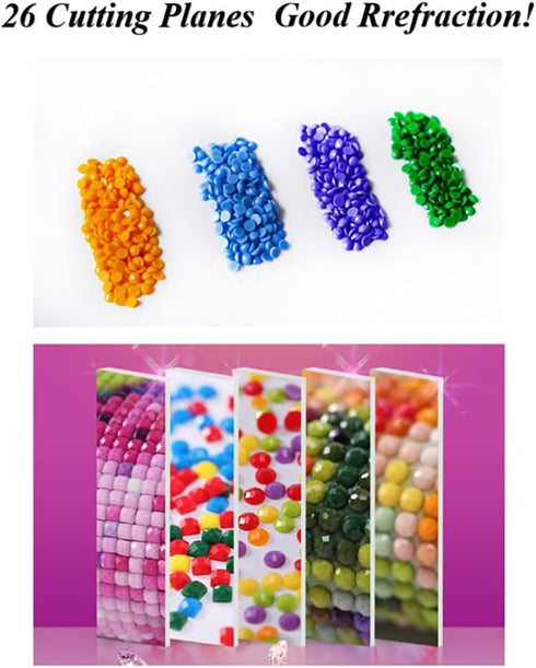 5D Diy Diamond Painting Kits 16X20 inch /40X50cm Round Drill Rhinestone Embroidery for Wall Decoration...