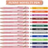 AUAUY 12 PCS Snarky Office Pens, Ballpoint Pens Set with 12 Replacement Refills, 2 in 1 Stylus Pen Stylish Pen, Office Metal Inspirational Pen, Fu...