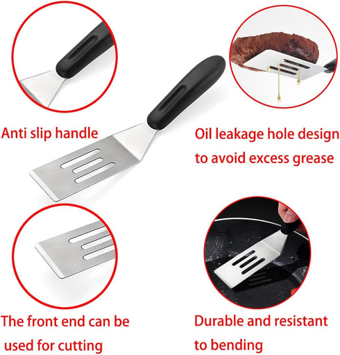 Brownie Spatula 2 Pieces,Small Spatulas for Kitchen Use,Small Metal Spatula,Mini Spatula...