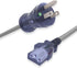 North American Hospital Grade Power Cord, Indoor Extension Cord, HG NEMA 5-15P to IEC-60320 C13, Heavy Duty 14AWG, 125V, SJT, Fully Molded, 6ft...