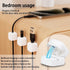 Magnetic Cable Clips, 6 Pack Cord Organizer Holder, White Charging Cable Keeper (Cable Smooth Adjustable), Adhesive Cable Management Phone USB Cha...