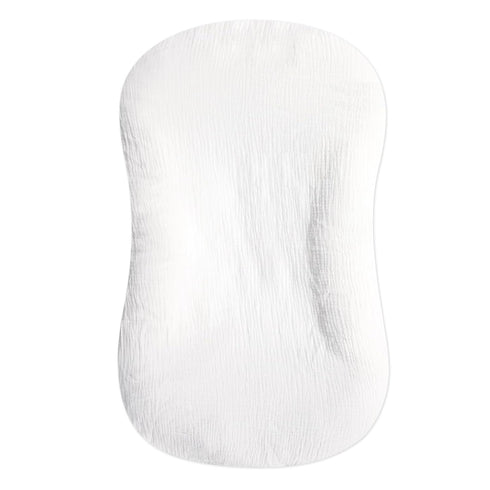 Hooyax Muslin Baby Lounger Cover Soft Organic Cotton Slipcover Fits Newborn Lounger for Baby Boys and Girls (White)...