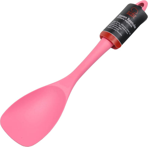 Chef Craft Premium Silicone Spoon Spatula, 11.5 inch, Pink...