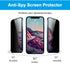 GLASS-M Privacy Screen Protector for iPhone 12 Pro Max, Anti-Spy 9H Tempered Glass with Installation Frame, Anti-Peep Screen Cover - 2 Pack...