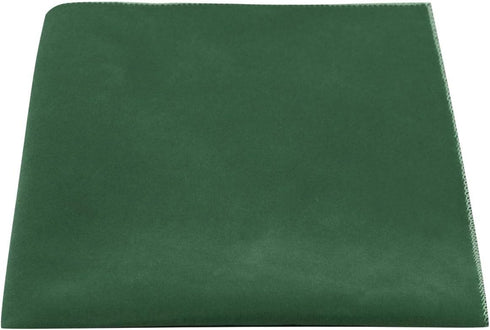 King & Priory Luxury Racing Green Velvet Pocket Square...