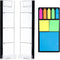 2PCS Multifunction Clear Computer Monitor Memo Boards ?Left & Right? Acrylic Screen Message Side Panel Phone Holder Message Reminder for Office De...