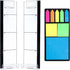 2PCS Multifunction Clear Computer Monitor Memo Boards ?Left & Right? Acrylic Screen Message Side Panel Phone Holder Message Reminder for Office De...