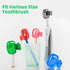 5 Pack Travel Toothbrush Head Covers Cap, Toothbrush Protector Brush Pod Case Protective Plastic Clip for Household Travel, Camping, Bathroom, Sch...