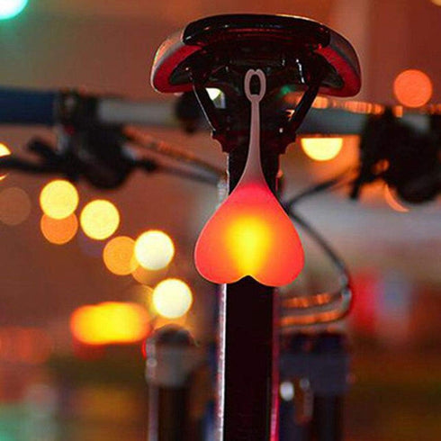 Bike Tailight - MASO Bicycle LED Back Ball Light Heart-shaped Waterproof Warning Night Cycling Lamp(Red)...