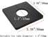 2 Pcs Wall Split Flange, ABS Square Self-Adhesive Escutcheon Plate Buckles Design for 1.3"/33mm Diameter Pipe...