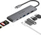 USB C Hub, WALNEW 7 in 1 USB C Docking Station with 4K HDMI,100W PD, 3 5Gbps Data Ports(1 USB-C & 2 USB 3.0),TF/SD Card Reader, USB Hub for Laptop...