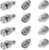 Cctv4Less BNC Male Plug to F Female Jack Adapter Coax Connector (10/20/30/50/100 Pack) (10)...