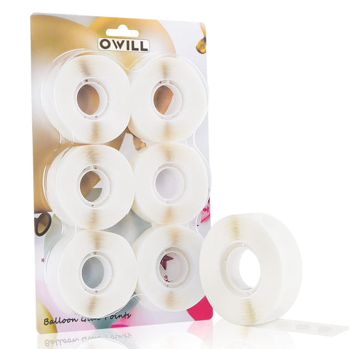 OWill Decorations DIY Scrapbooking 3000PCS Clear Glue Points, Removable Balloon Sticky Points Double Sided dots Tape, Extra Strong Sticky for Craf...