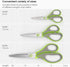 ARTEZA Household Scissors, 5, 7 and 8.25 Inches, Set of 3, All-Purpose Craft Scissors with 3D Blades of Stainless Steel...